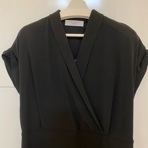 MM LaFleur classic black work dress, size +1